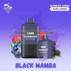 Tugboat Super 24000 Black Mamba Disposable Vape 24000 Puffs