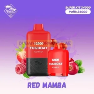 Tugboat Super 24000 Red Mamba Disposable Vape 24000 Puffs